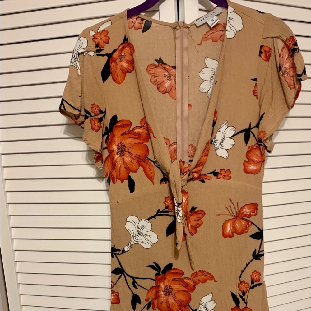 Flower mini dress